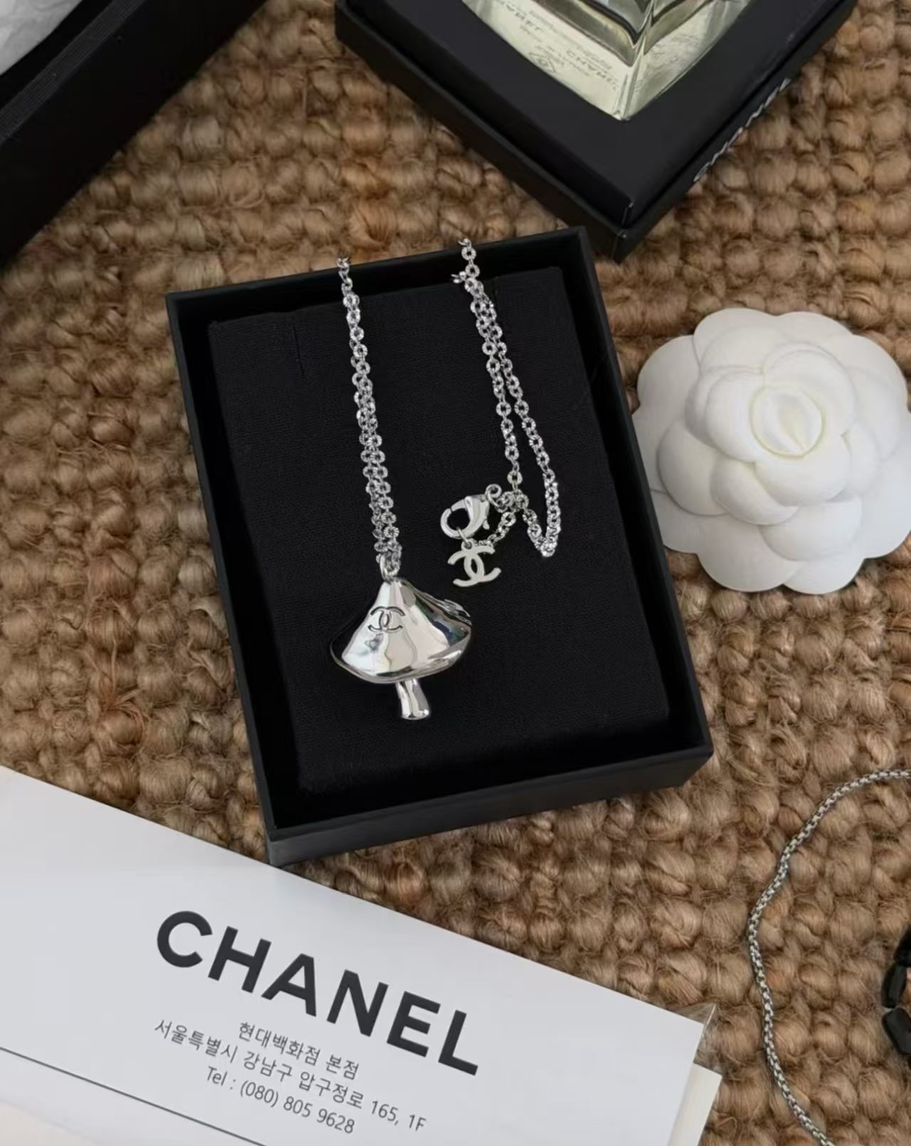 Silver Mushroom Necklace  VIP