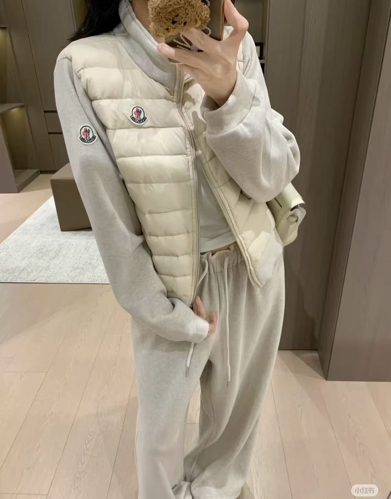 Moncler High-Neck Padded Pants Set 